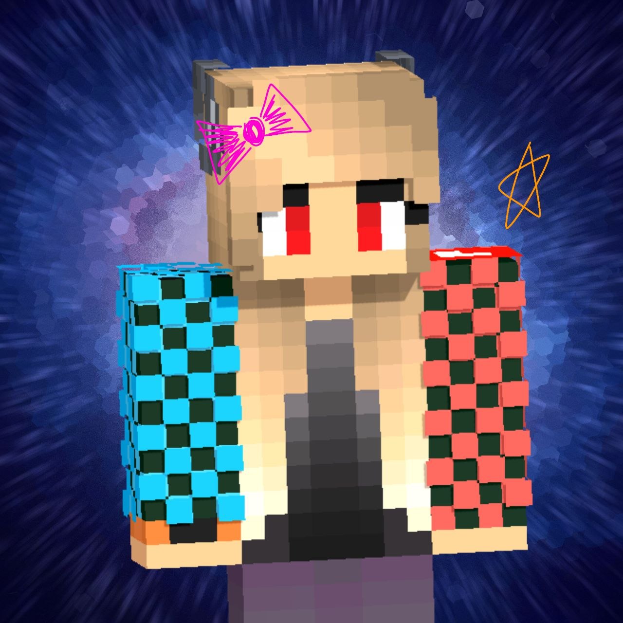 Пример аватарки с умеренным дополнительным контентом